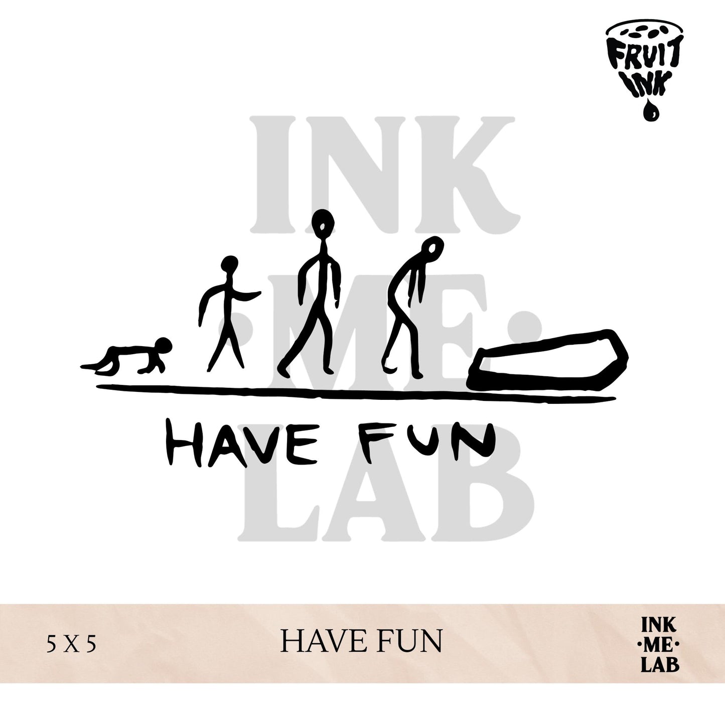 MINI FRUIT INK TATTO 5x5 cm VOL 2 BY INKME.LAB Tato Temporer Temporary