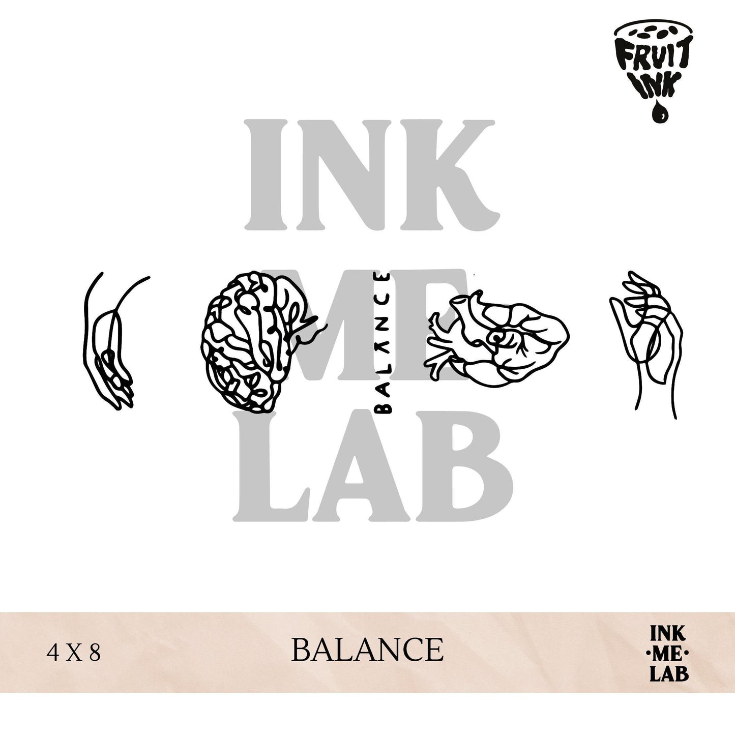 FRUIT INK TATTO 4x8cm BY INKME.LAB