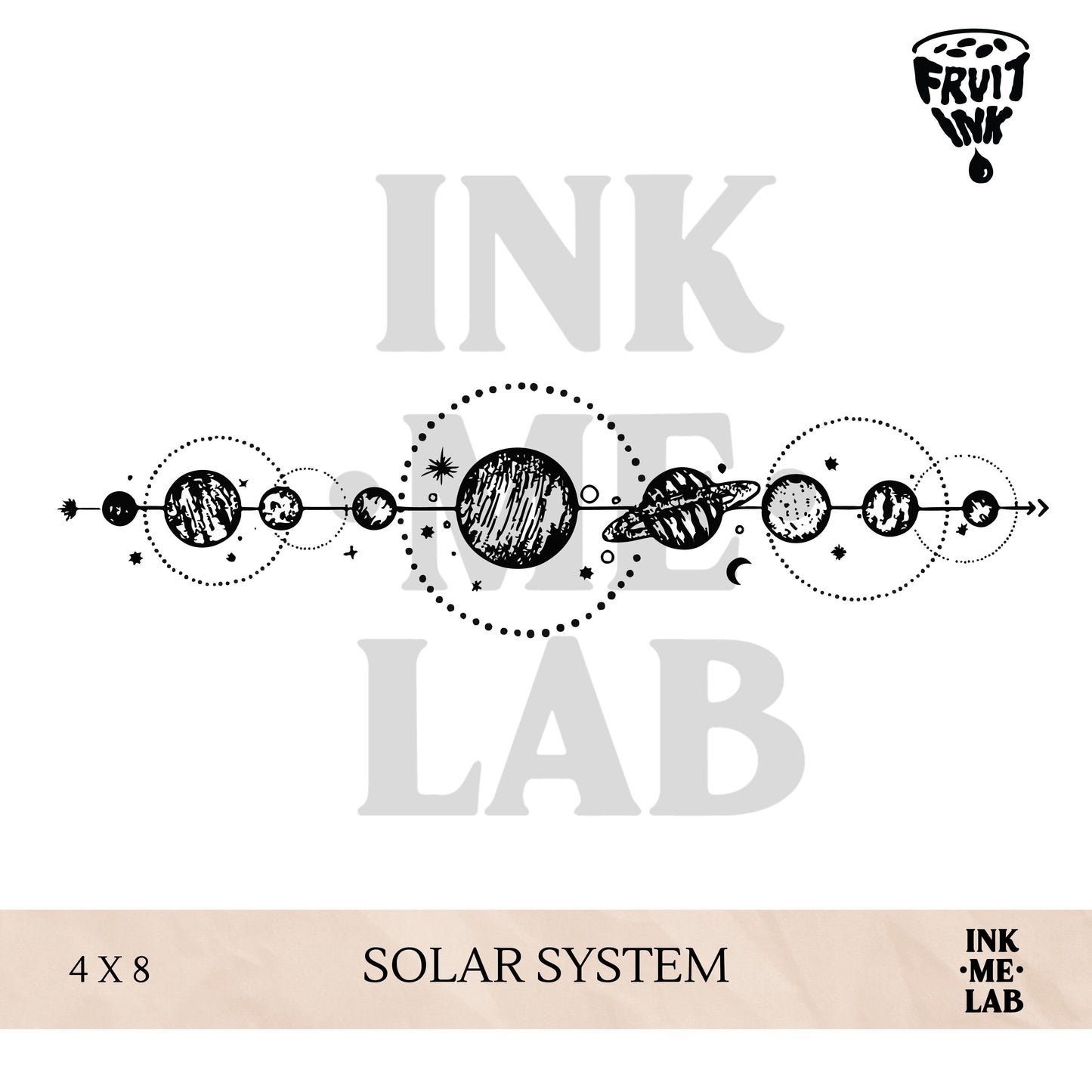 FRUIT INK TATTO 4x8cm BY INKME.LAB