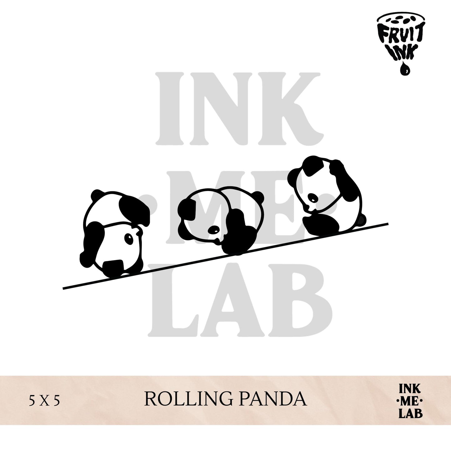 MINI FRUIT INK TATTO 5x5 cm VOL 2 BY INKME.LAB Tato Temporer Temporary