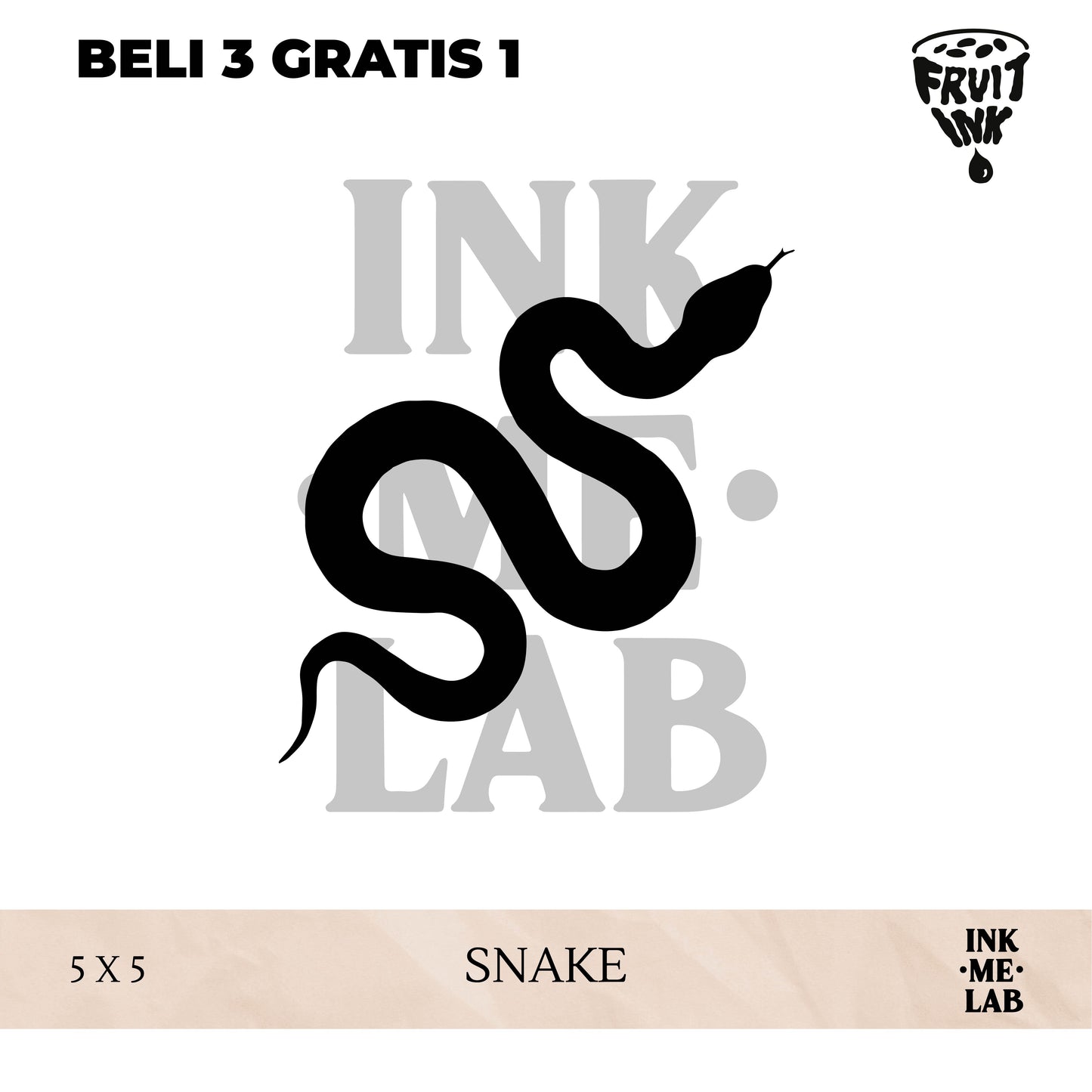 FRUIT INK TATTOO ANIMAL & BOTANICAL COLLECTION