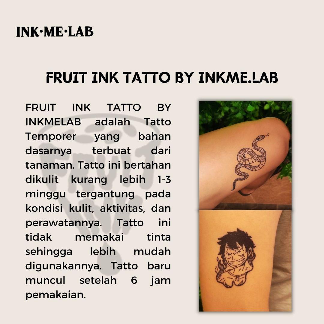 ANIME FRUIT INK TATTO BY INKME.LAB Temporary