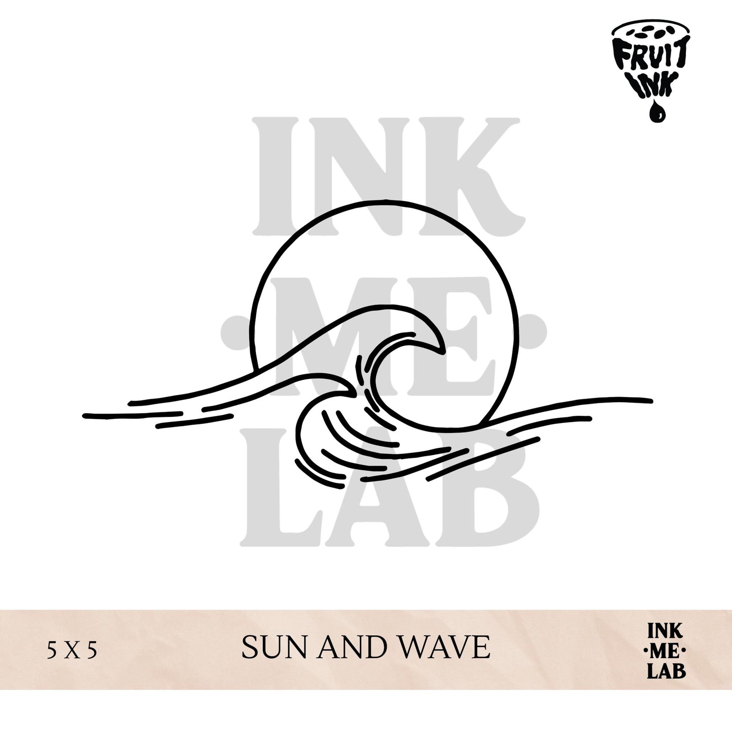 MINI FRUIT INK TATTO 5x5 cm VOL 1 BY INKME.LAB Tato Temporer Temporary