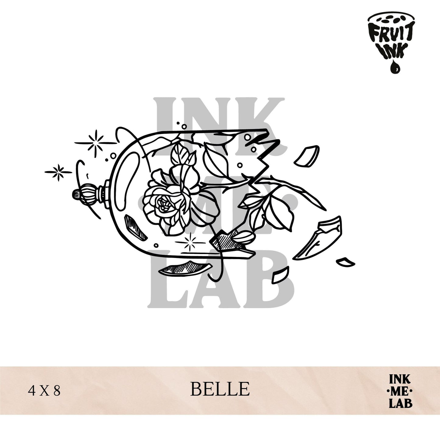 FRUIT INK TATTO 4x8cm BY INKME.LAB