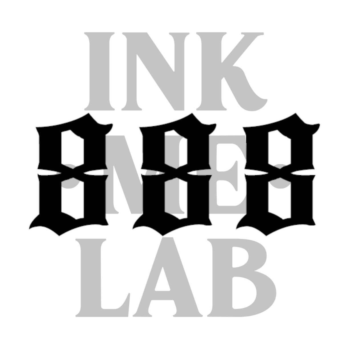 888 Tattoo by Inkmelab 5x5, Fruit Ink Tattoo Temporer Bertahan 2-3 minggu