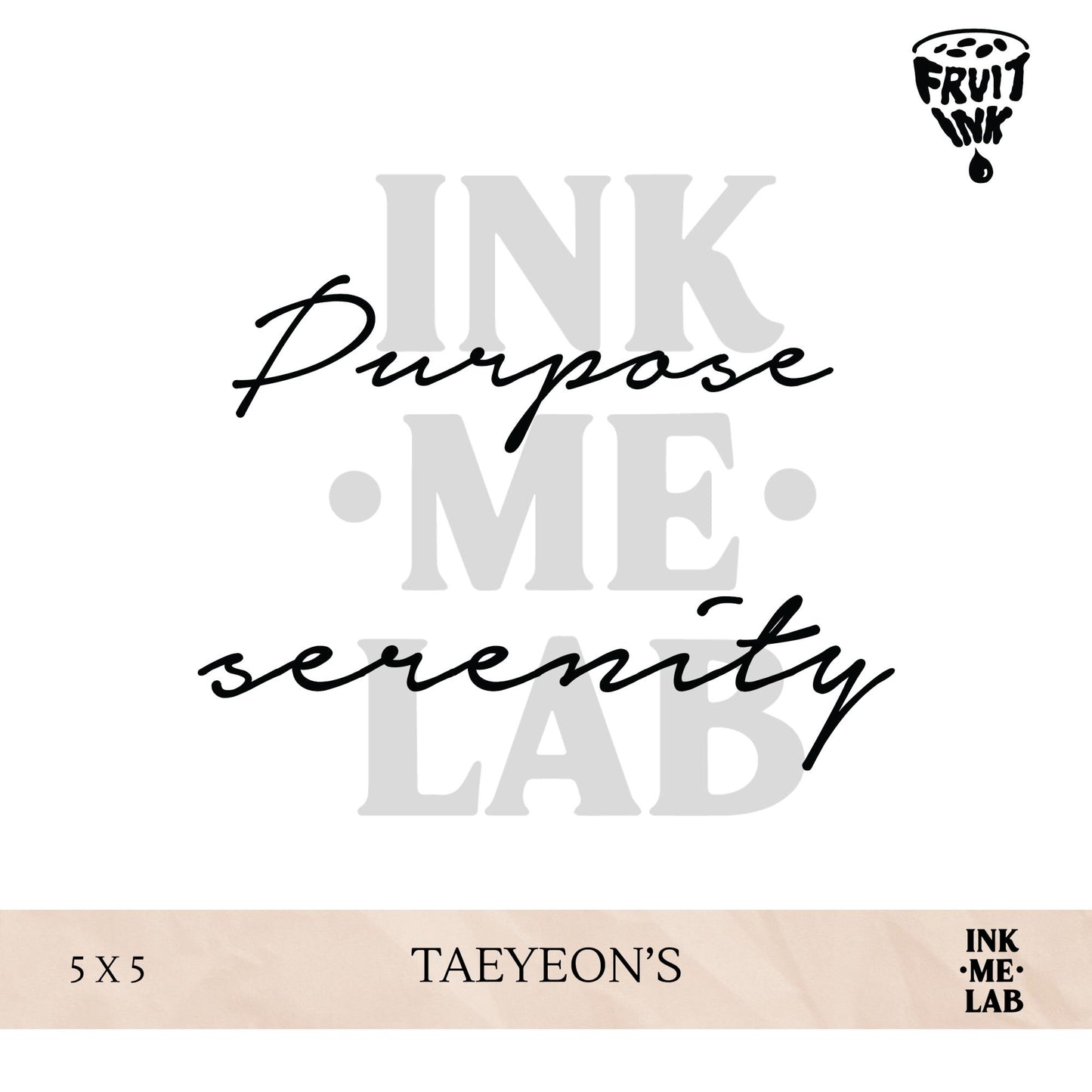 MINI FRUIT INK TATTO 5x5 cm VOL 2 BY INKME.LAB Tato Temporer Temporary