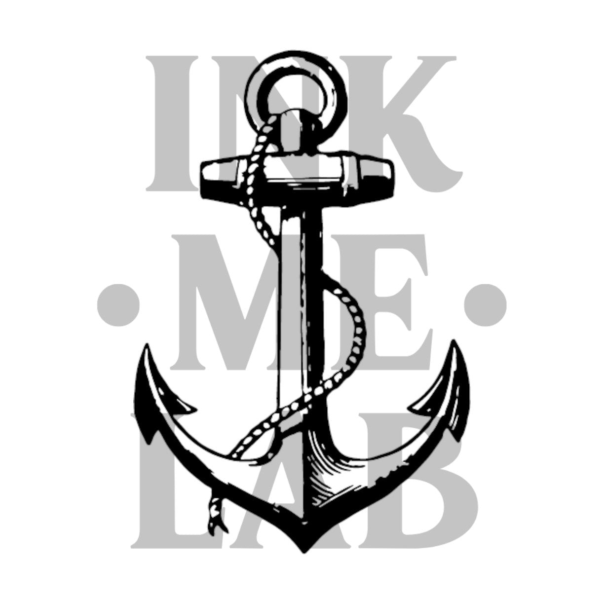 Anchor Tattoo by Inkmelab 5x5, Fruit Ink Tattoo Temporer Bertahan 2-3 minggu