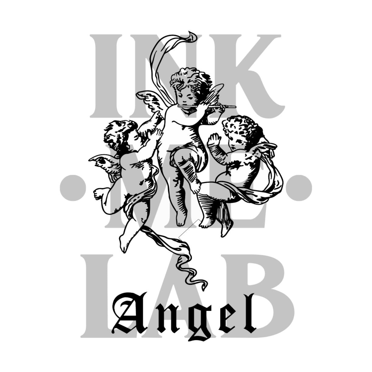 Angel Baby Tattoo by Inkmelab 10x7 , Fruit Ink Tattoo Temporer Bertahan 2-3 Minggu