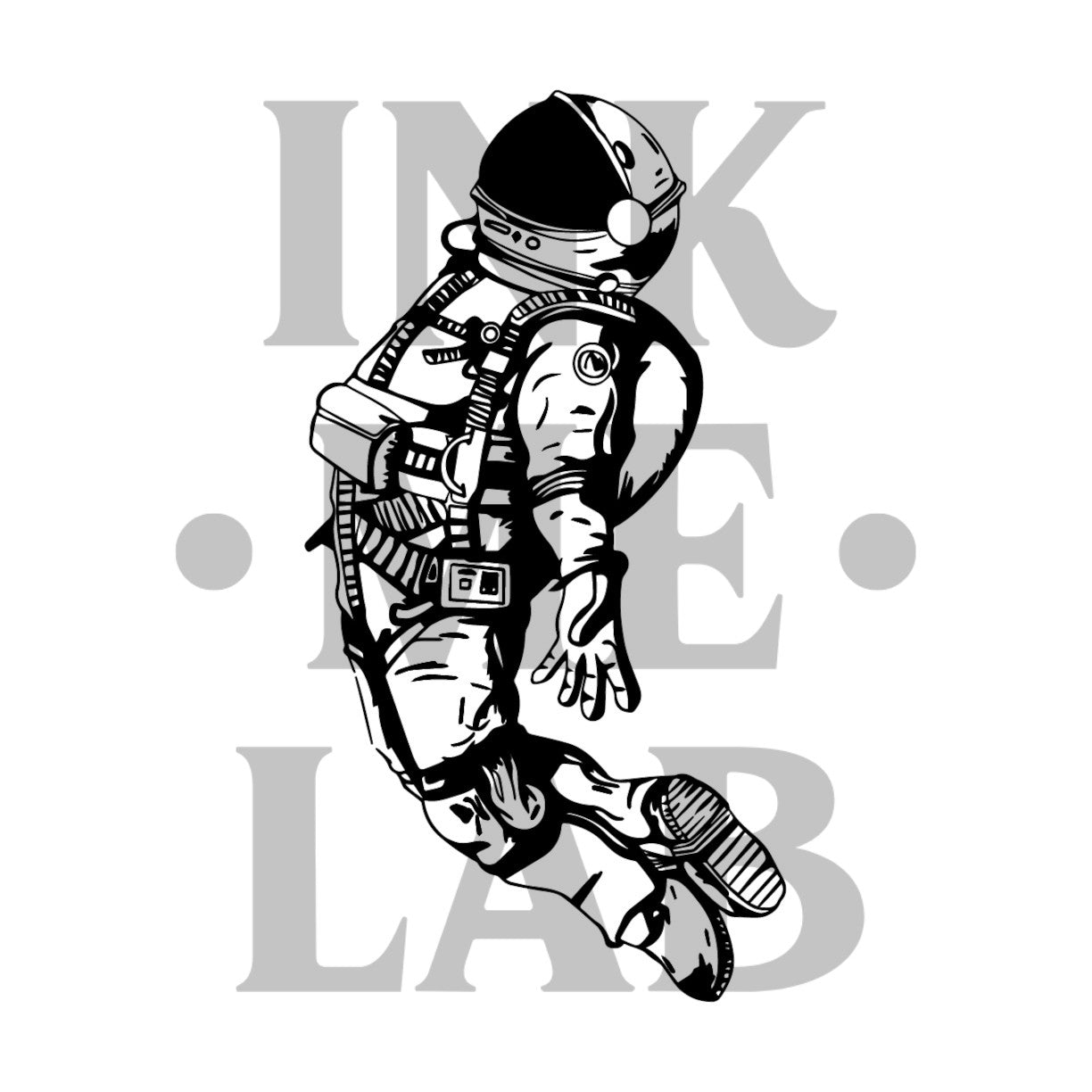 Astronaut Tattoo by Inkmelab 10x7 , Fruit Ink Tattoo Temporer Bertahan 2-3 Minggu