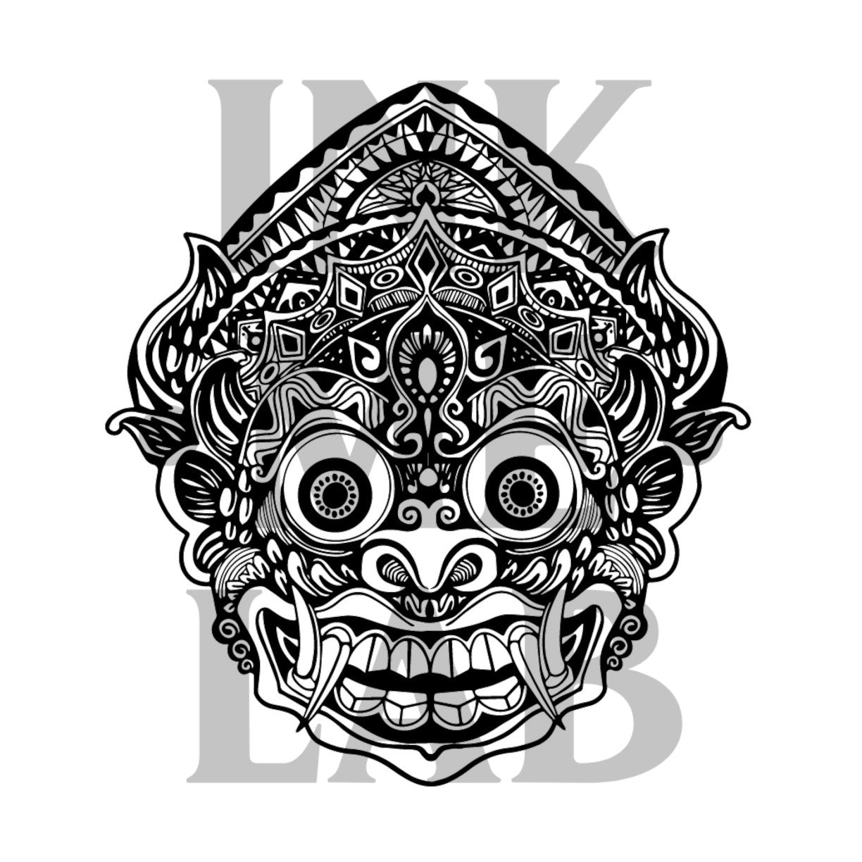 Barong Tattoo by Inkmelab 10x7 , Fruit Ink Tattoo Temporer Bertahan 2-3 Minggu