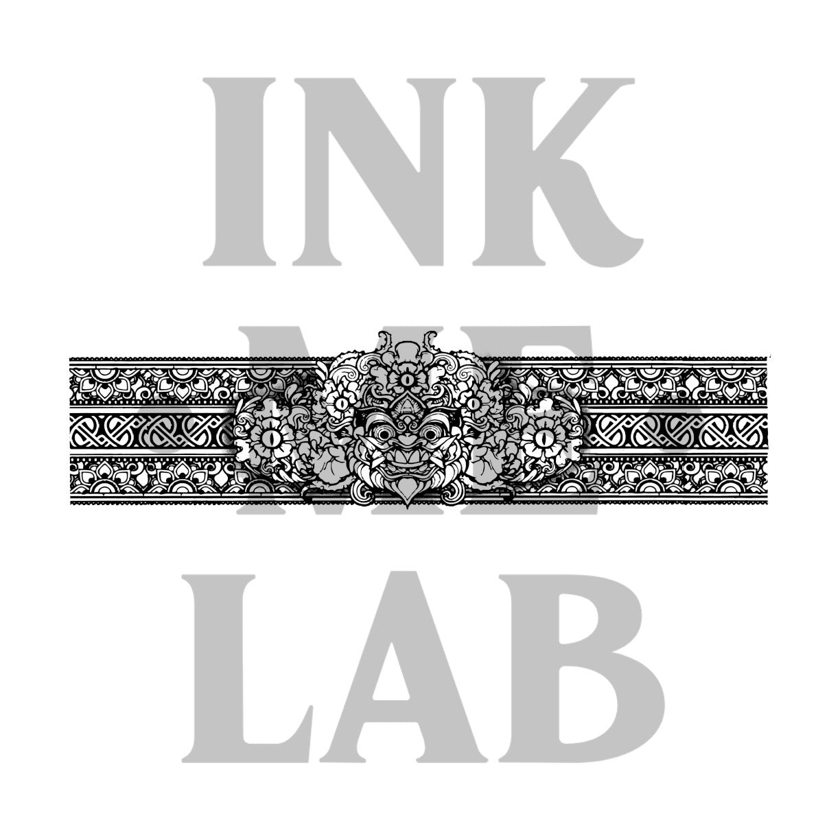 Barong Armband Tattoo by Inkmelab 30x9, Fruit Ink Tattoo Temporer Bertahan 2-3 minggu