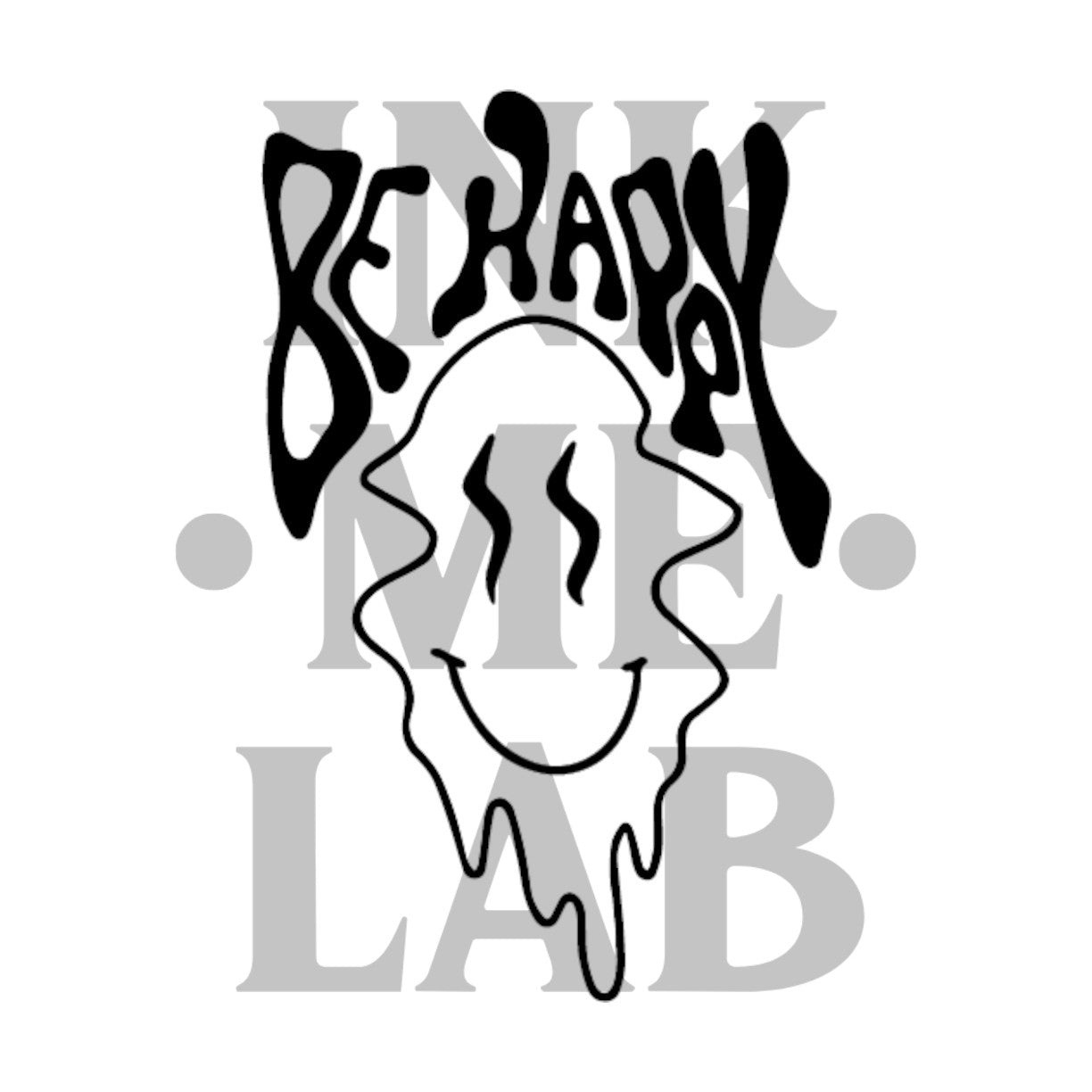 Be Happy Tattoo by Inkmelab 5x5, Fruit Ink Tattoo Temporer Bertahan 2-3 minggu