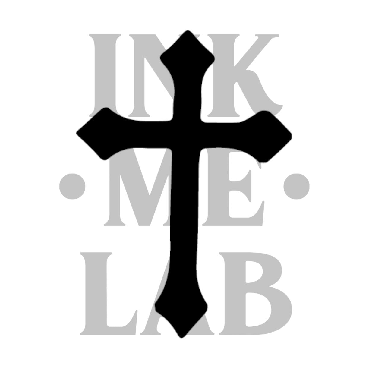 Cross Tattoo by Inkmelab 5x5, Fruit Ink Tattoo Temporer Bertahan 2-3 minggu