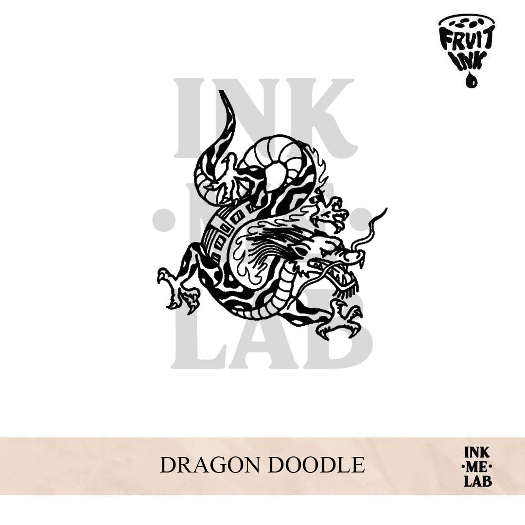 DRAGON DOODLE | 8 x 8 cm