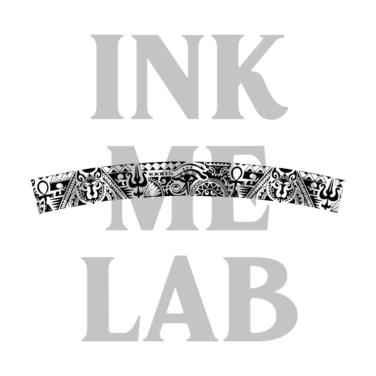 Egyptian Tattoo by Inkmelab 24x4, Fruit Ink Tattoo Temporer Bertahan 2-3 minggu