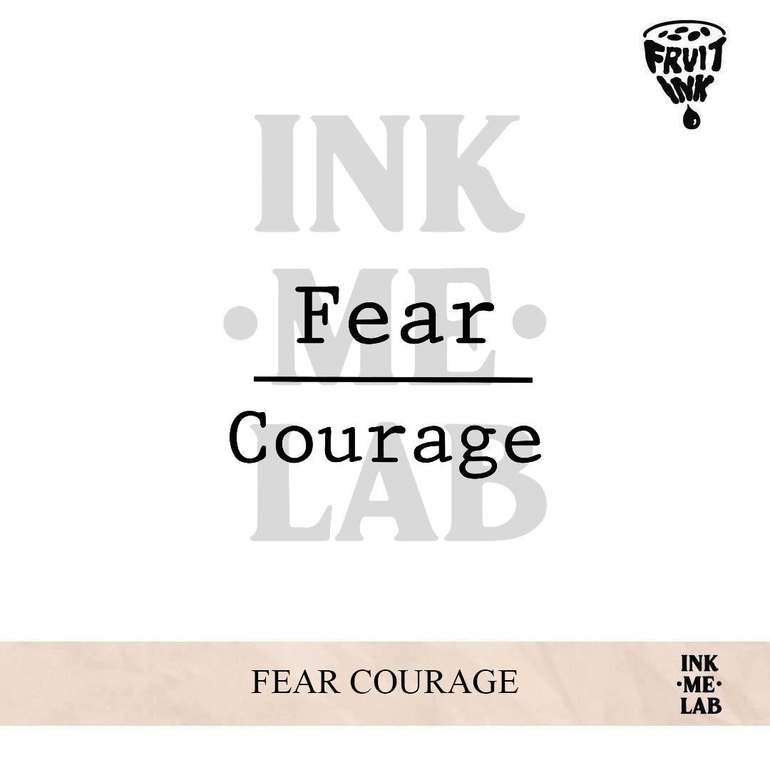 FEAR COURAGE | 5 x 5 cm