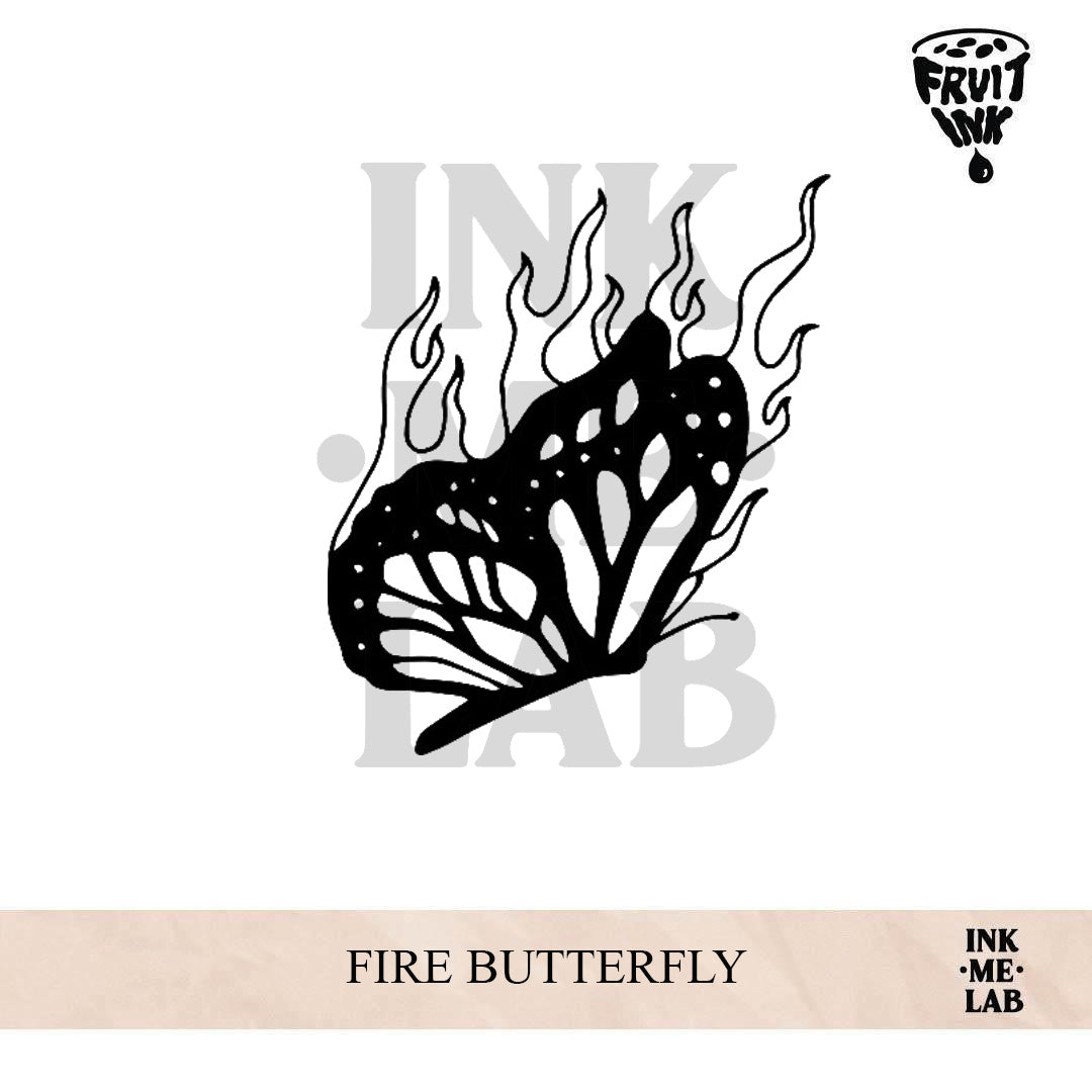 FIRE BUTTERFLY | 5 x 5 cm