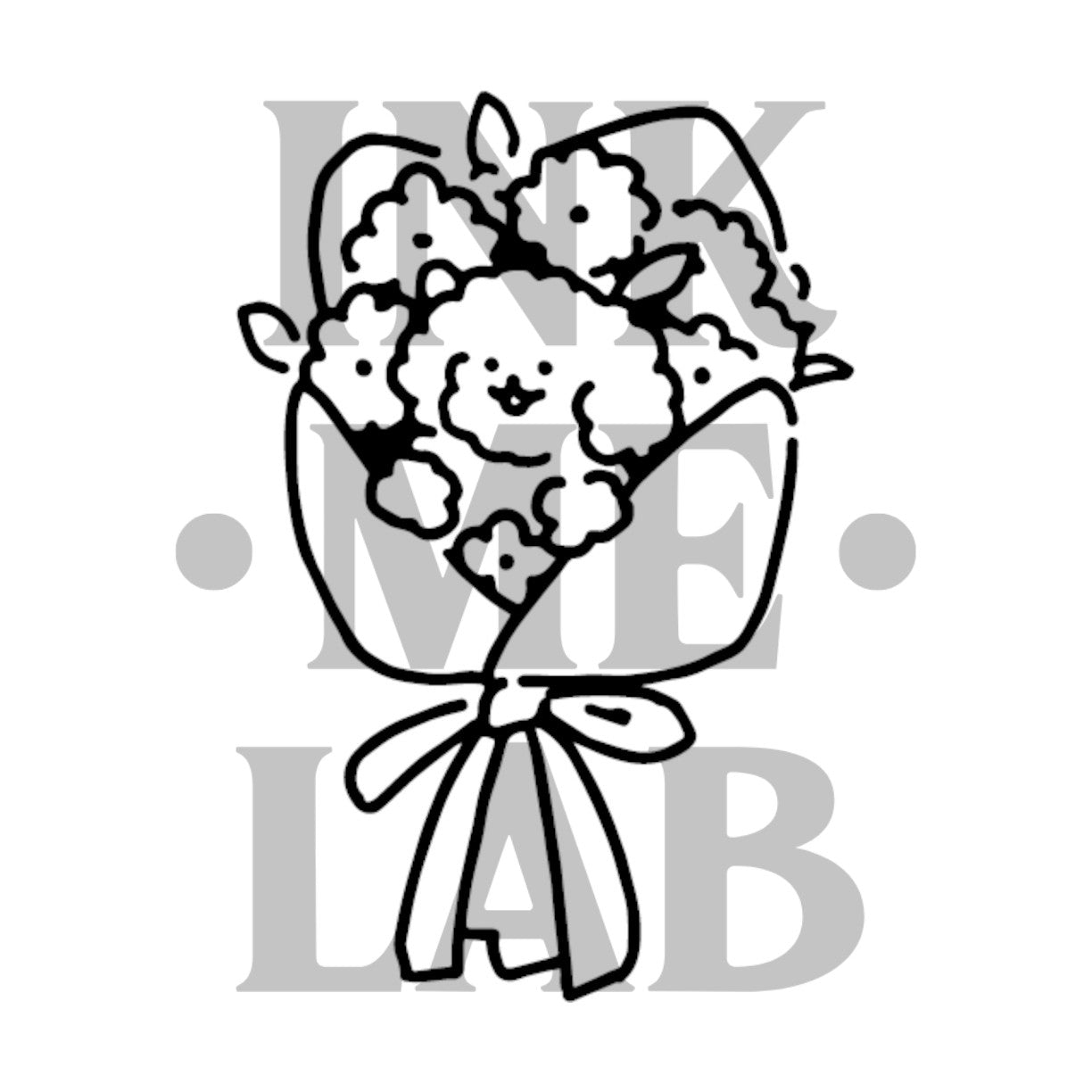 Flower Puppy Tattoo by Inkmelab 5x5, Fruit Ink Tattoo Temporer Bertahan 2-3 minggu