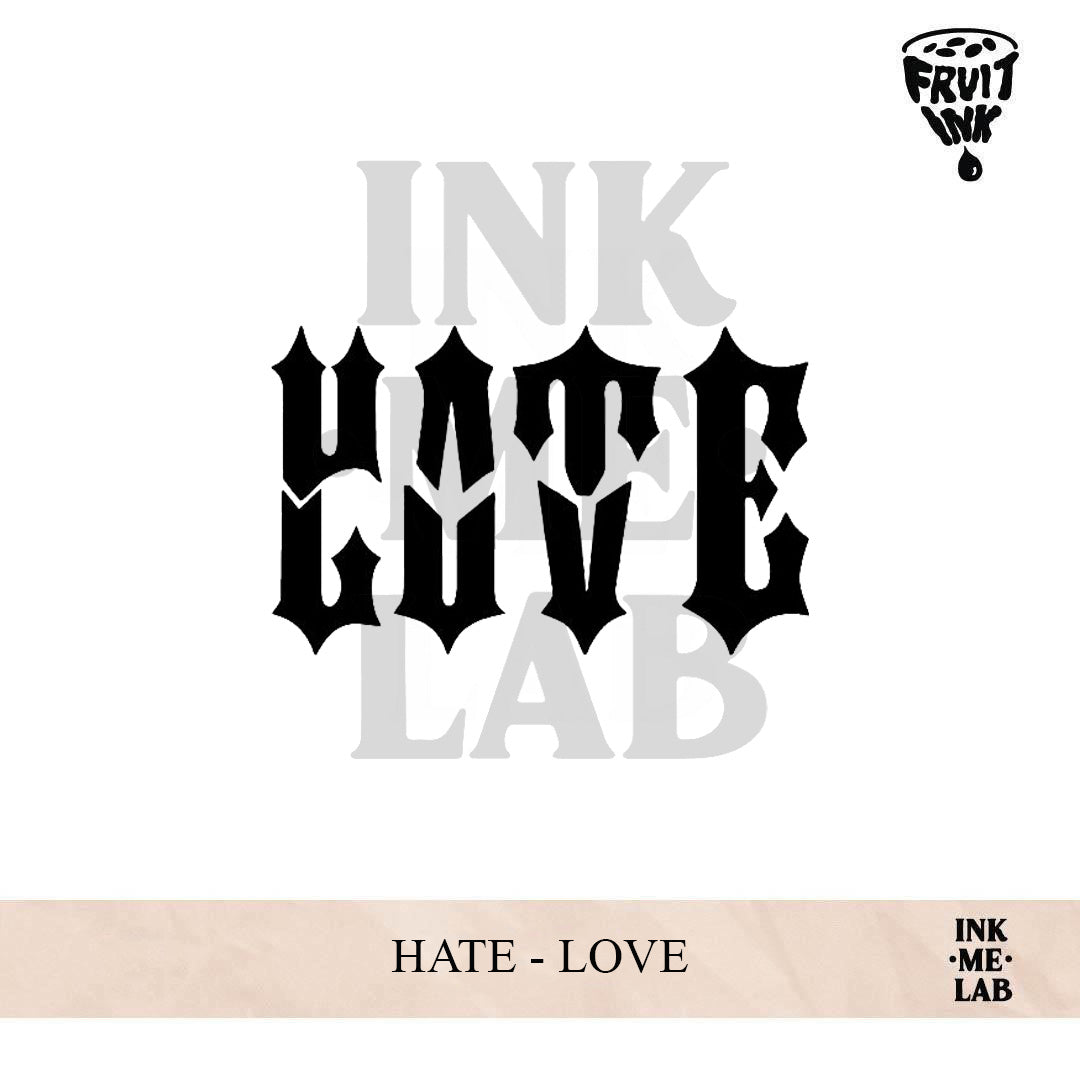 HATE - LOVE | 5 x 5 cm