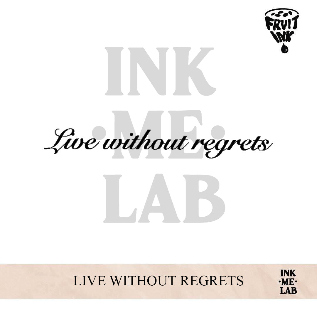 LIVE WITHOUT REGRET | 4 x 16 cm