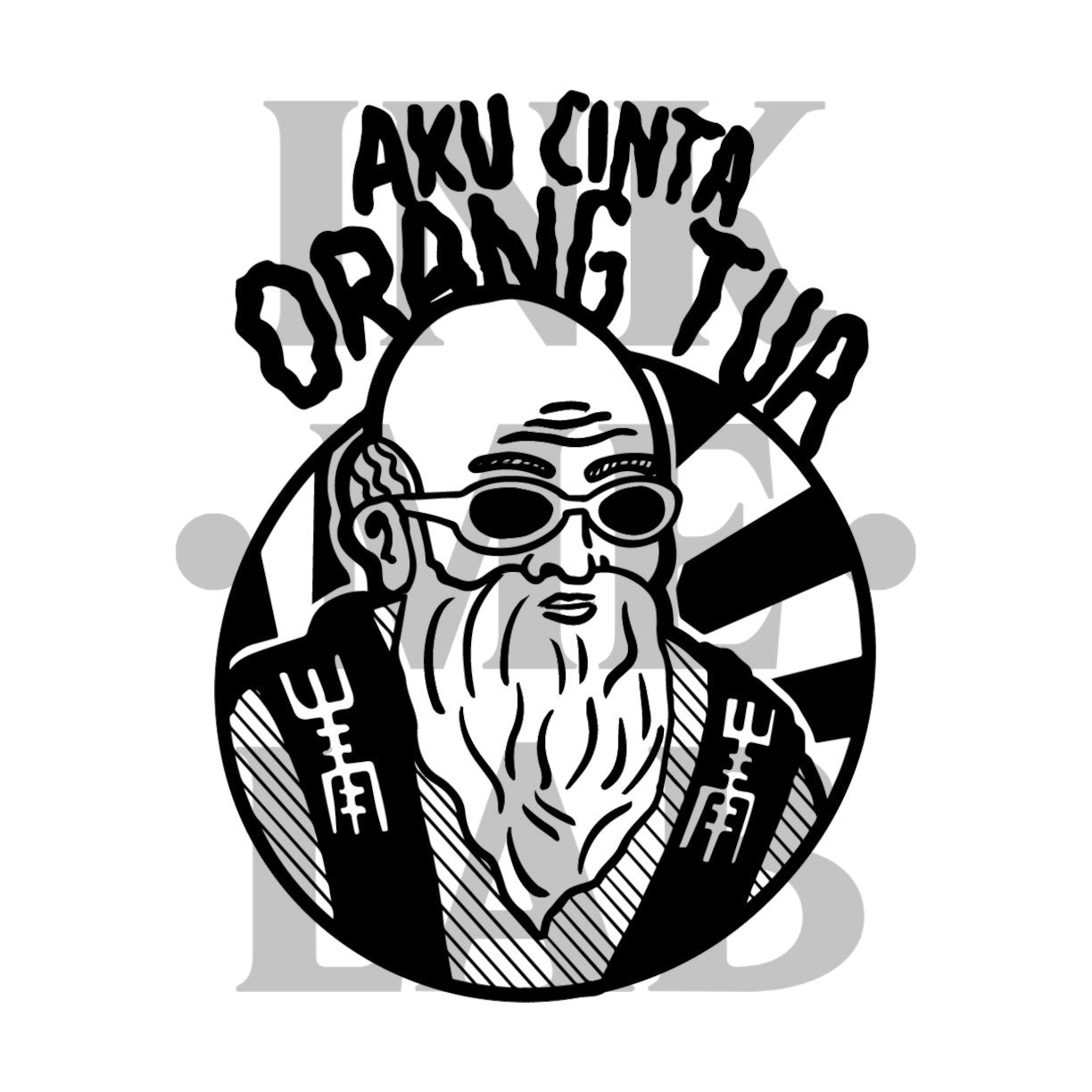 Orang Tua Tattoo by Inkmelab 10x7 , Fruit Ink Tattoo Temporer Bertahan 2-3 Minggu