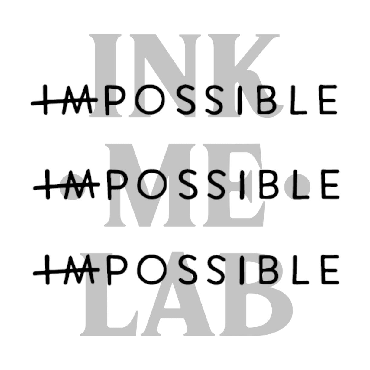 Possible Tattoo by Inkmelab 5x5, Fruit Ink Tattoo Temporer Bertahan 2-3 minggu