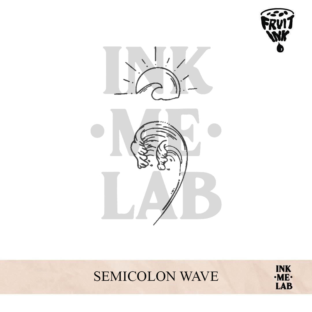SEMICOLON WAVE | 4 X 8 cm