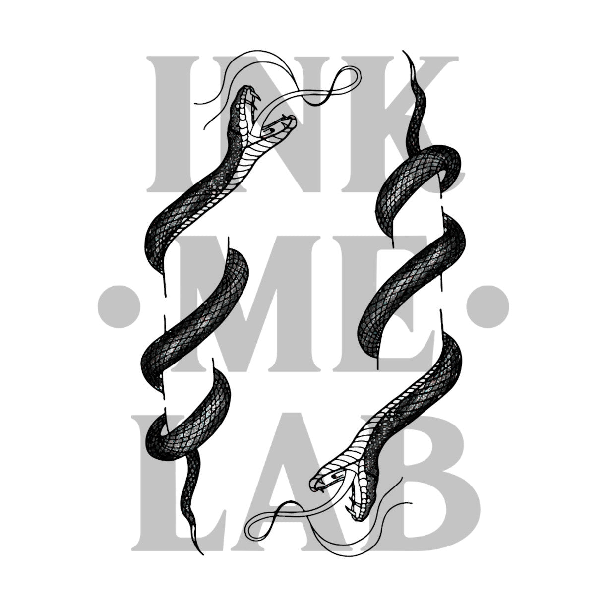 Shoulder Snake Tattoo by Inkmelab 10x7 , Fruit Ink Tattoo Temporer Bertahan 2-3 Minggu