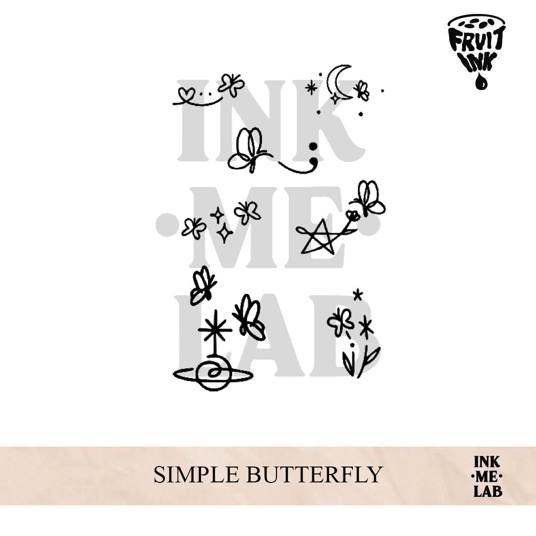 SIMPLE BUTTERFLY | 10 x 7 cm