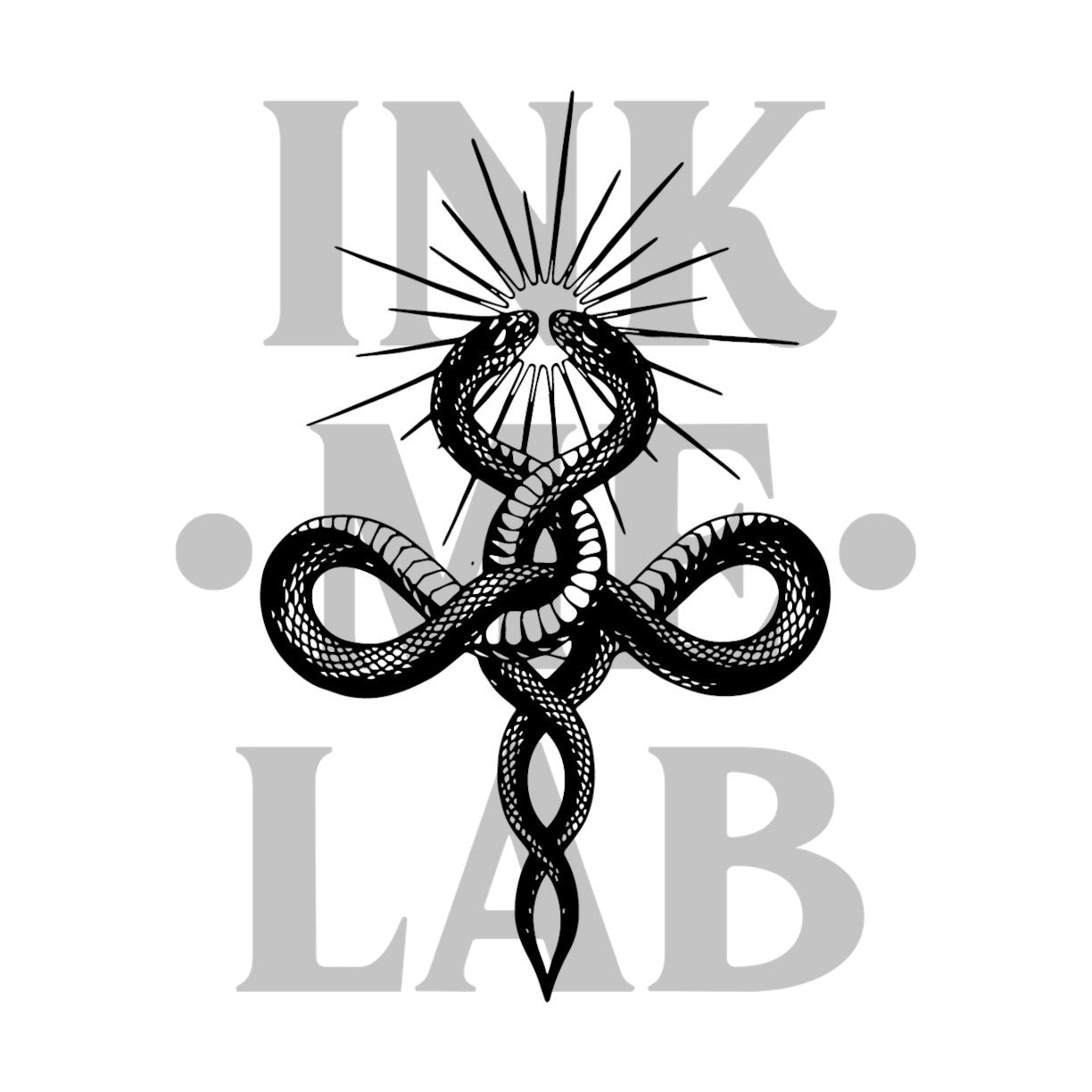 Snakes Tattoo by Inkmelab 10x7 , Fruit Ink Tattoo Temporer Bertahan 2-3 Minggu