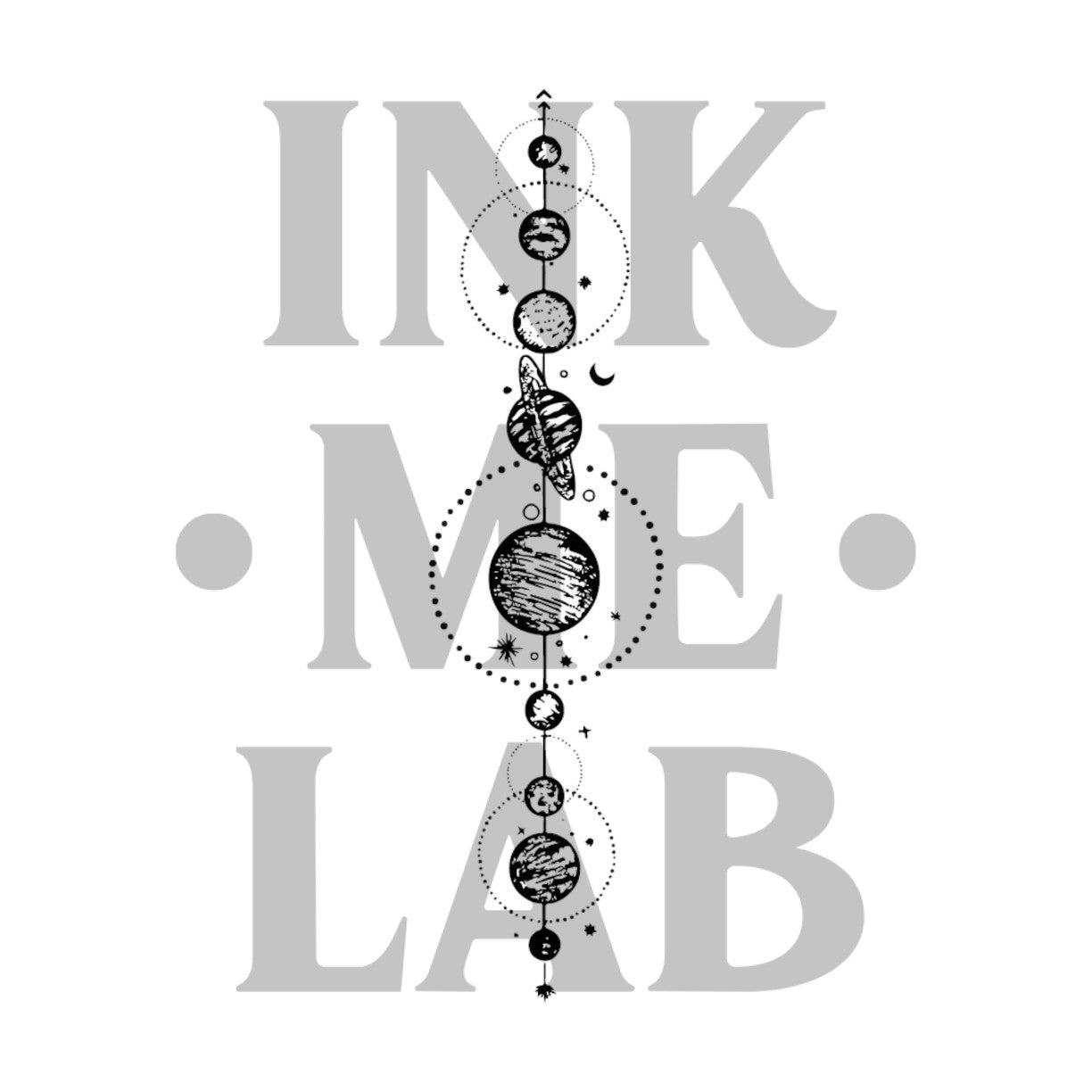 Solar System Tattoo by Inkmelab 4x8, Fruit Ink Tattoo Temporer Bertahan 2-3 minggu