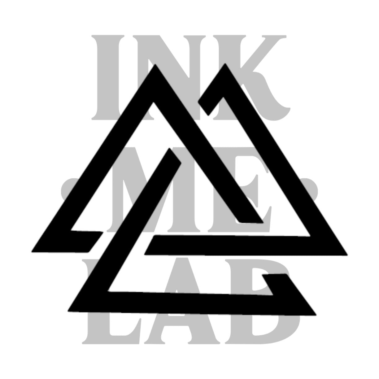 Triangle Tattoo by Inkmelab 5x5, Fruit Ink Tattoo Temporer Bertahan 2-3 minggu