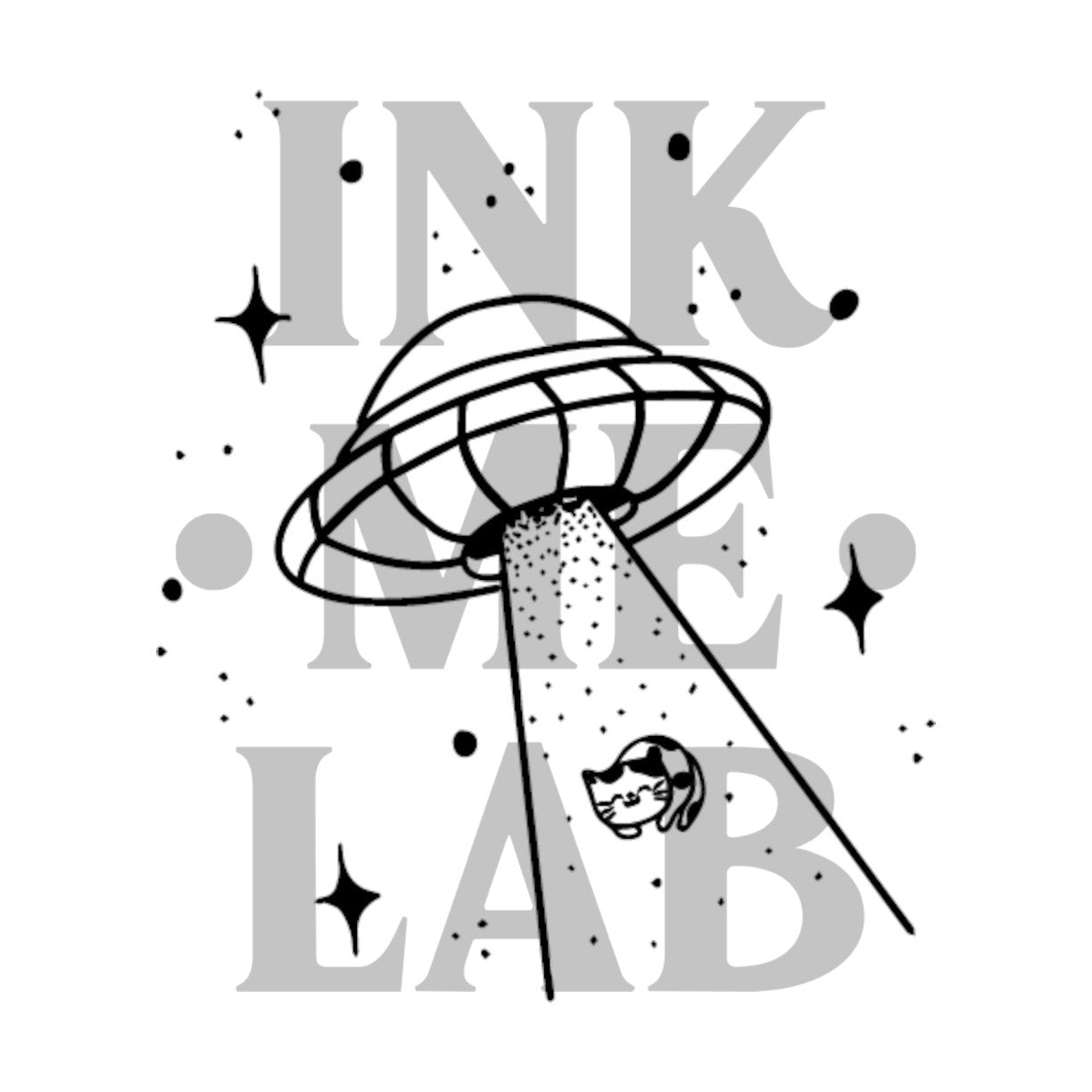 Ufo Cat Tattoo by Inkmelab 5x5 , Fruit Ink Tattoo Temporer Bertahan 2-3 Minggu