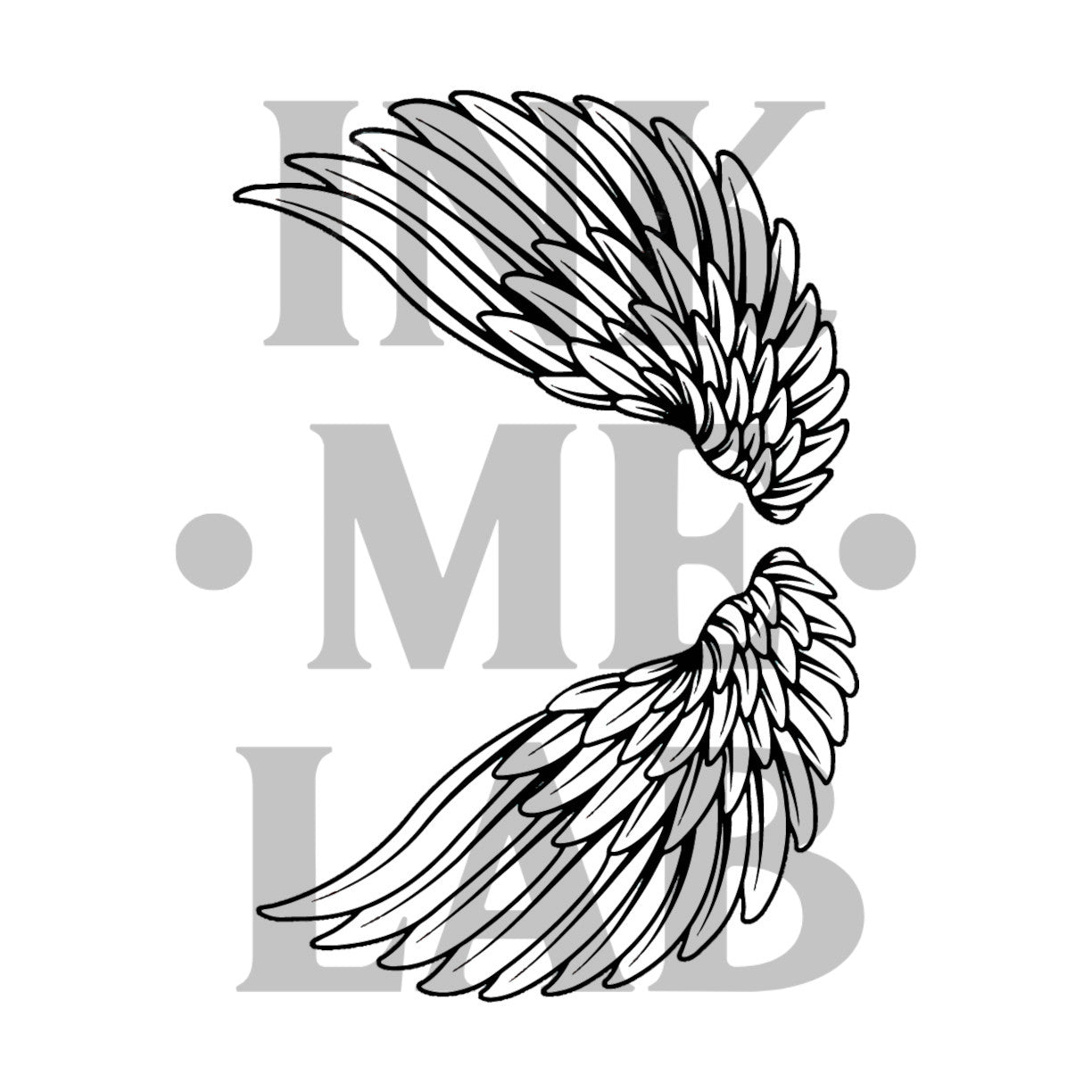 Wings Tattoo by Inkmelab 10x7 , Fruit Ink Tattoo Temporer Bertahan 2-3 Minggu