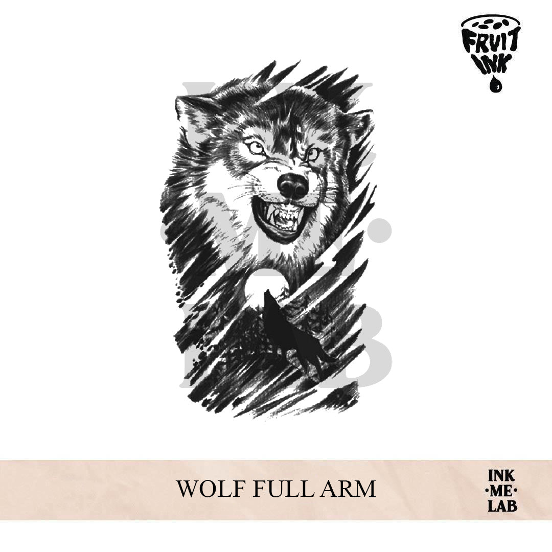 WOLF FULL ARM | 21 x 15 cm