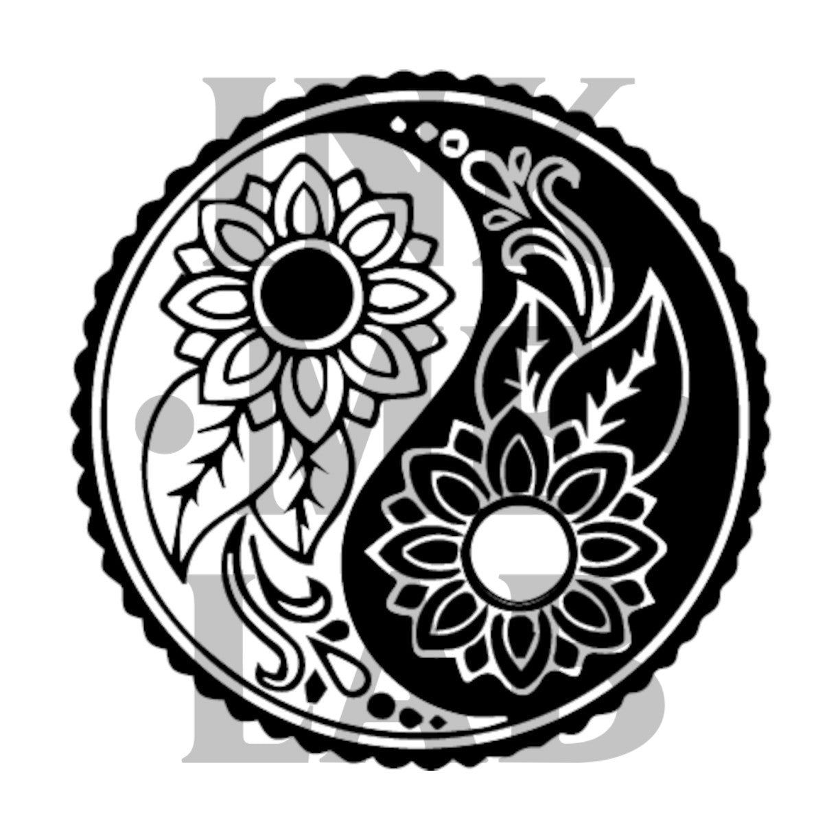 Yinyang Tattoo by Inkmelab 5x5, Fruit Ink Tattoo Temporer Bertahan 2-3 minggu