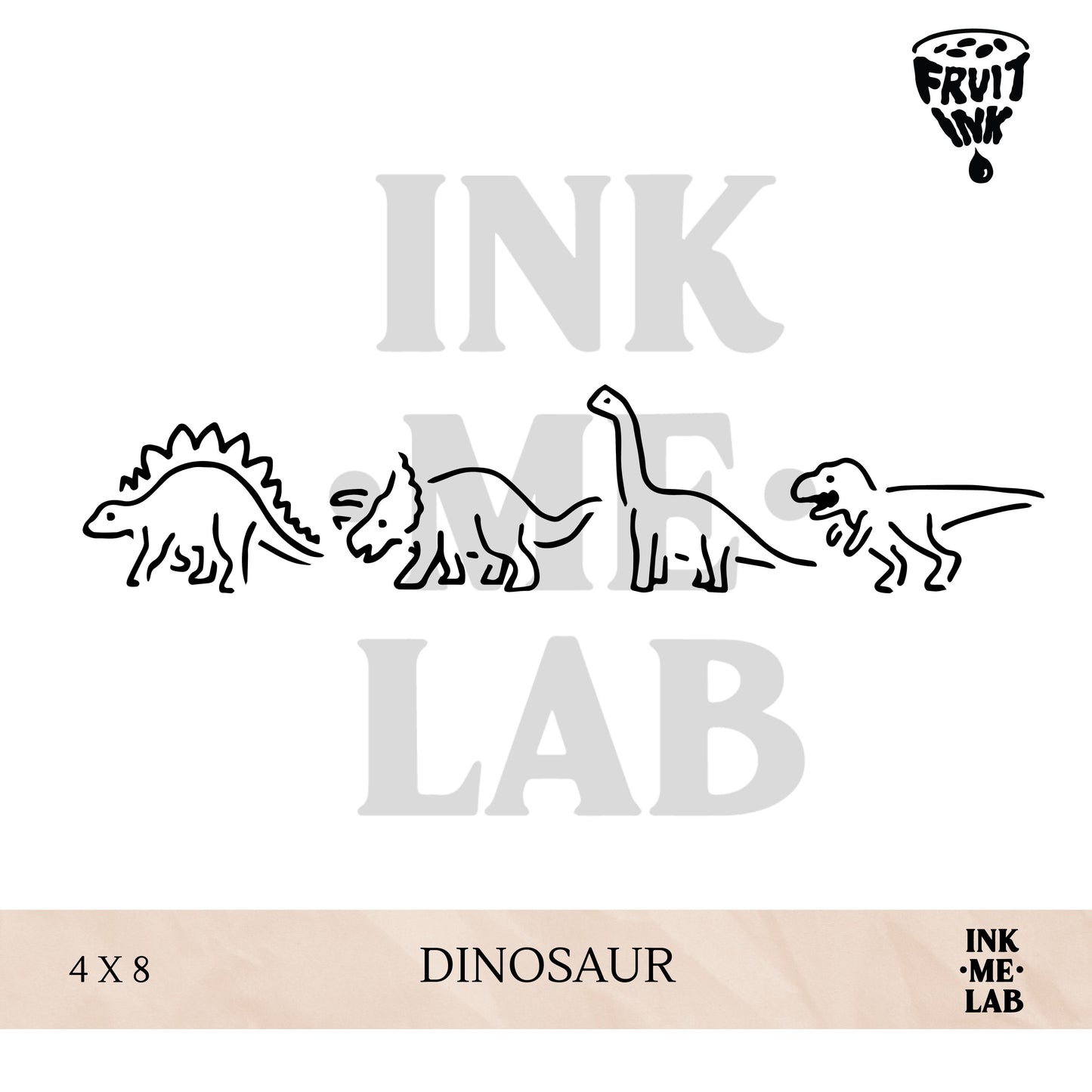 FRUIT INK TATTO 4x8cm BY INKME.LAB