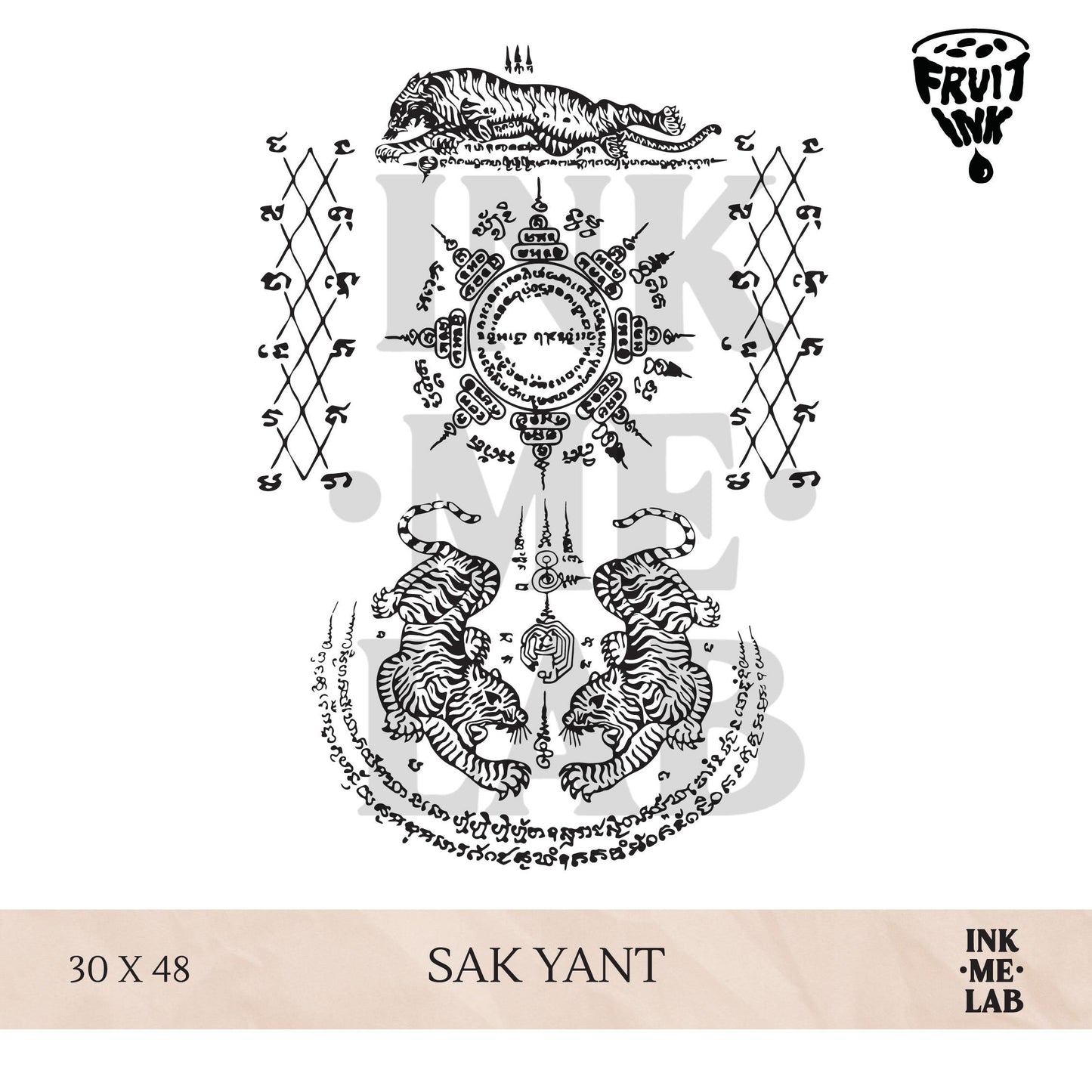 FRUIT INK TATTOO FULL BACK