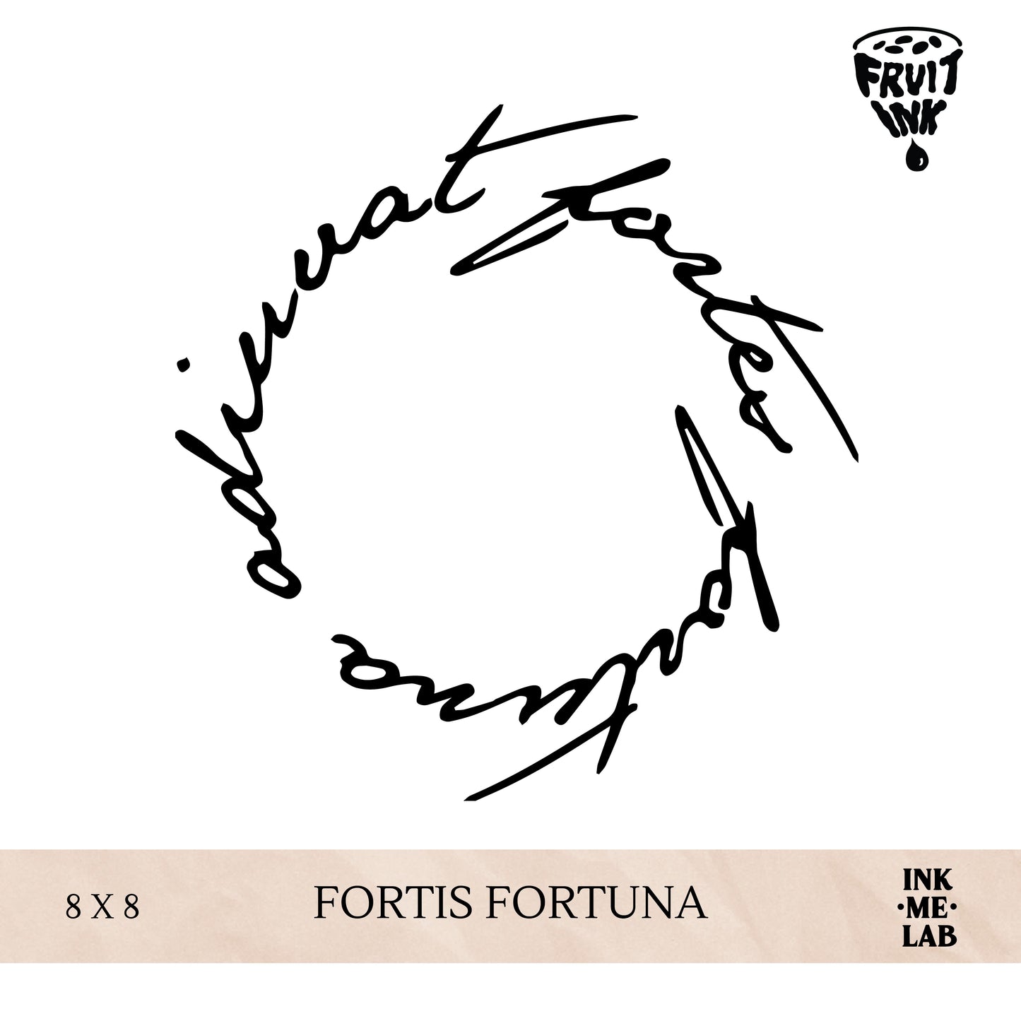 FRUIT INK TATTO 8x8cm BY INKME.LAB Tato Temporer Temporary