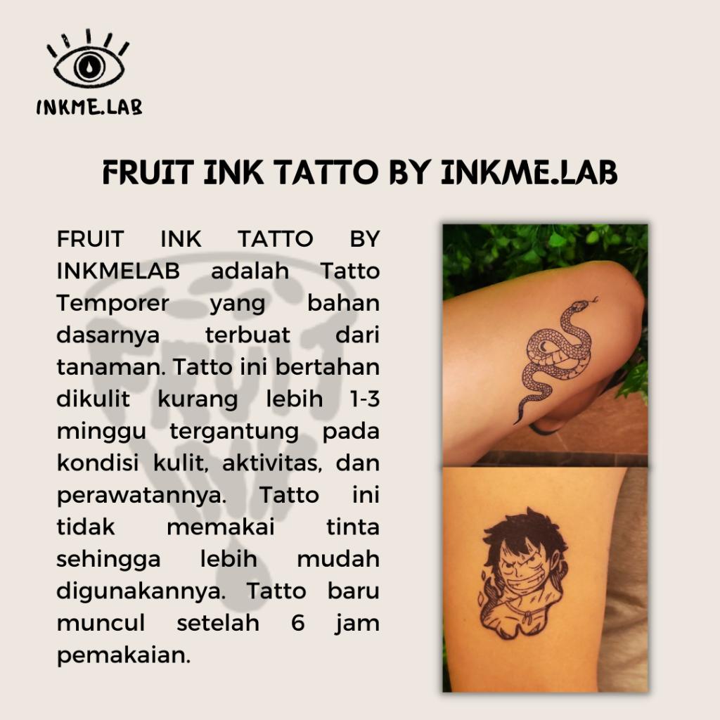 FORTIS FORTUNA TATTO 8X8cm BY INKME.LAB Tato Temporer