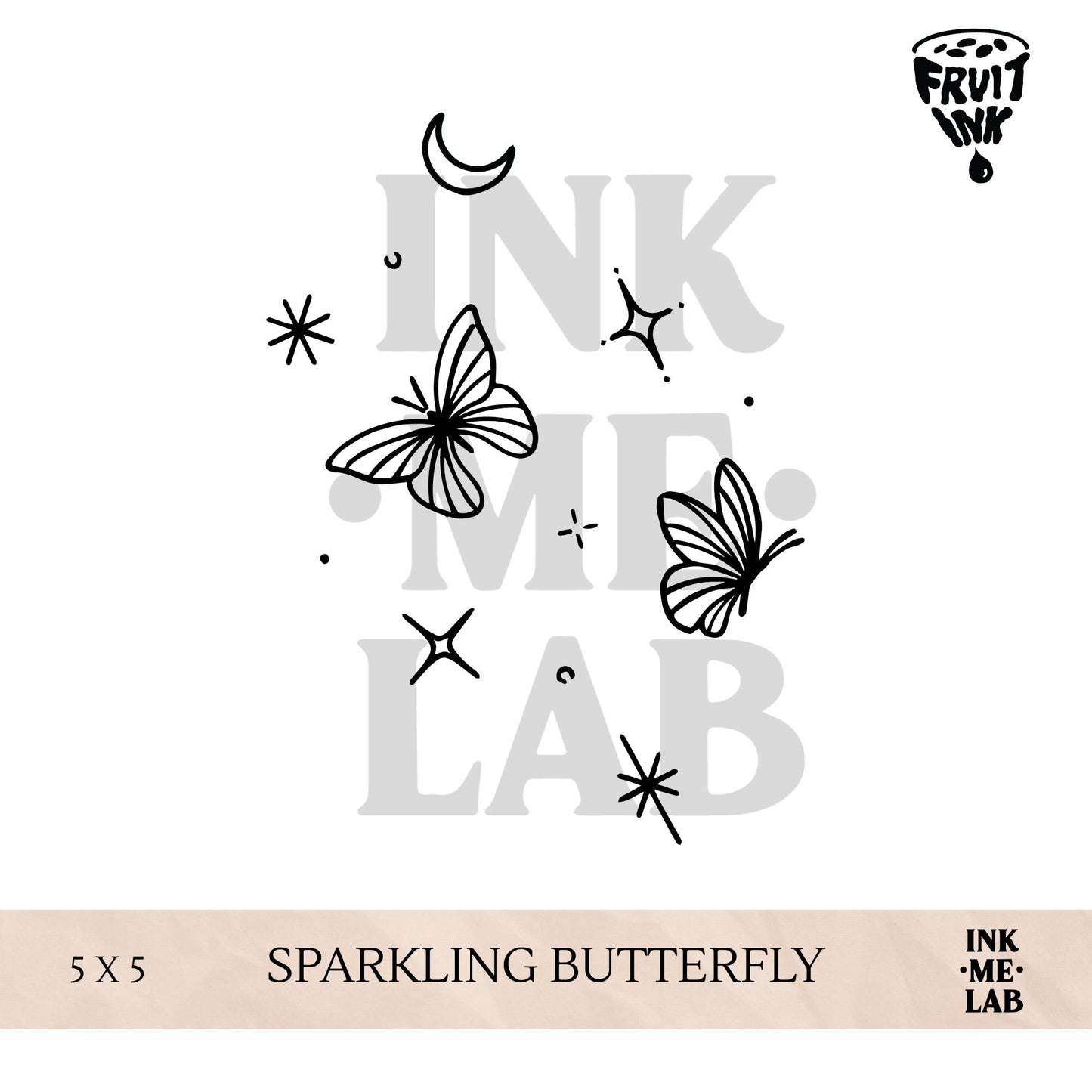 MINI FRUIT INK TATTO 5x5 cm VOL 2 BY INKME.LAB Tato Temporer Temporary