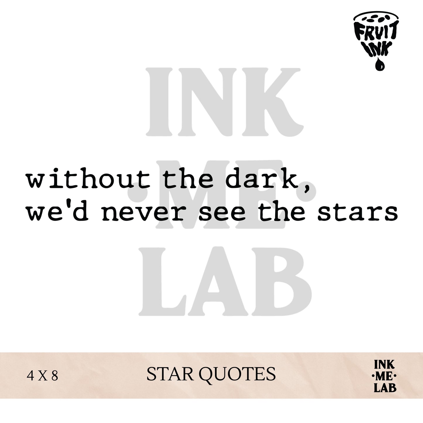 FRUIT INK TATTO 4x8cm BY INKME.LAB