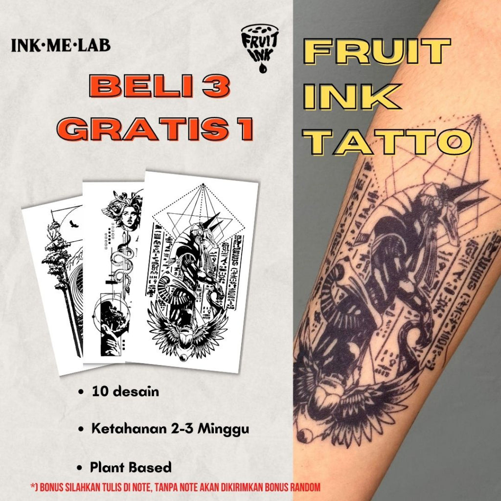 FRUIT INK TATTO 15x9cm BY INKME.LAB