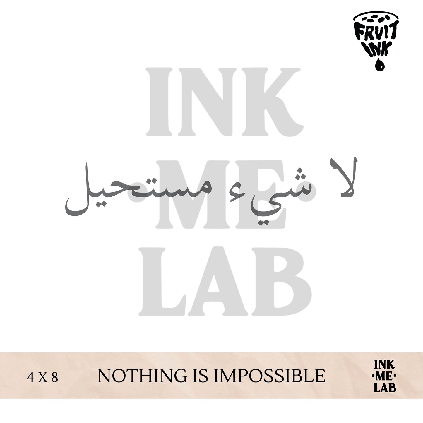 FRUIT INK TATTO 4x8cm BY INKME.LAB