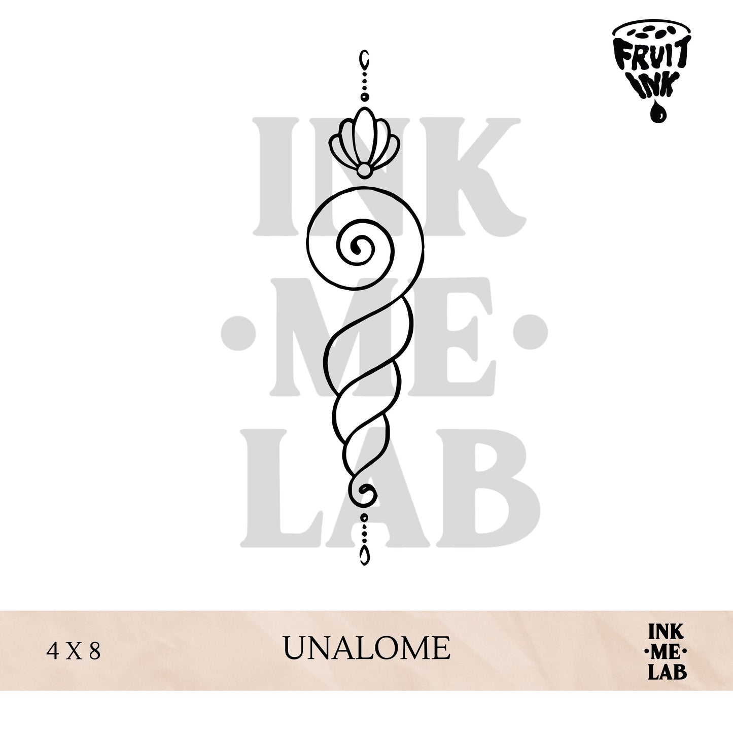 FRUIT INK TATTO 4x8cm BY INKME.LAB