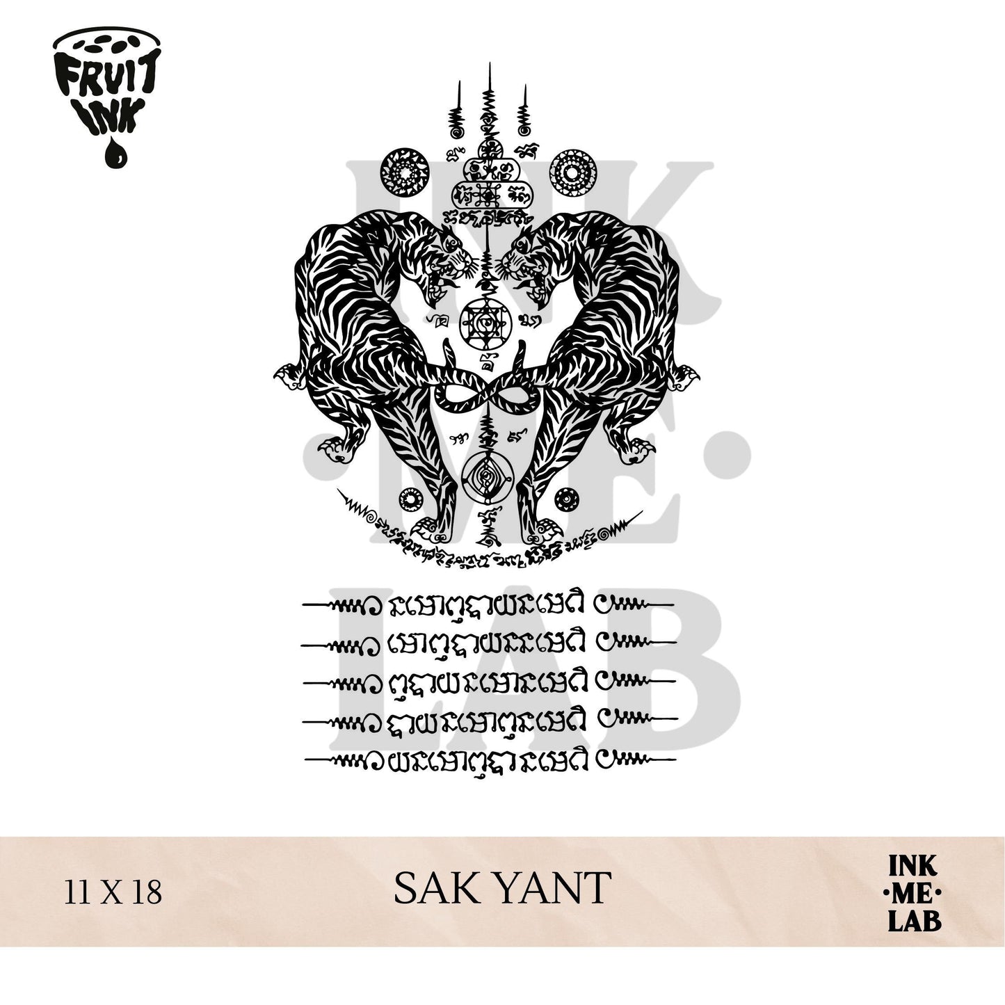 FRUIT INK TATTOO ANIMAL & BOTANICAL COLLECTION