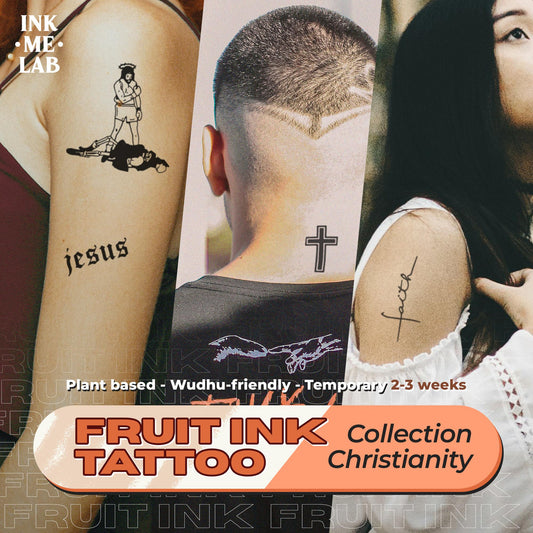 Fruit Ink Tattoo Christianity By Inkmelab - Tato Temporer Bertahan 2-3 minggu