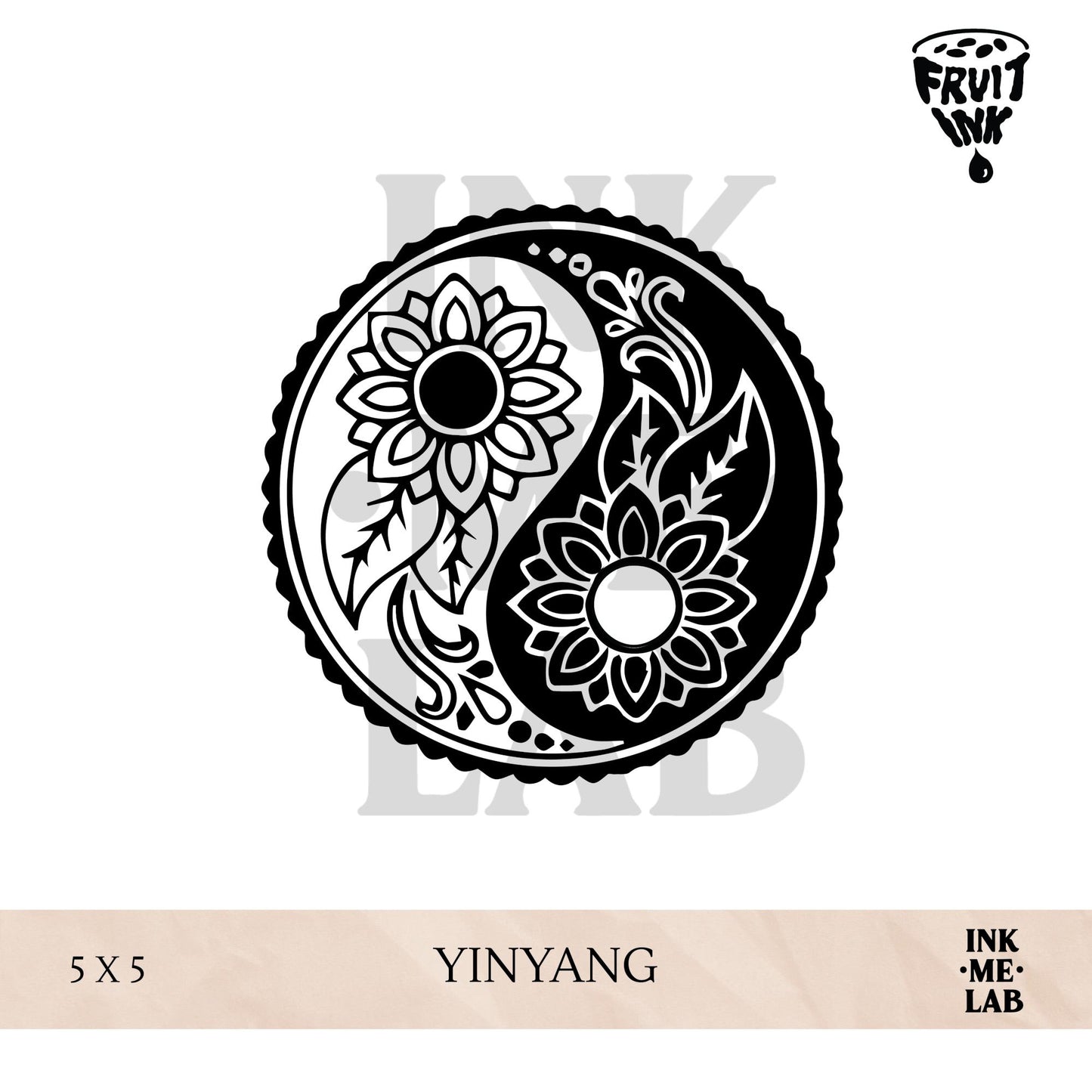 MINI FRUIT INK TATTO 5x5 cm VOL 1 BY INKME.LAB Tato Temporer Temporary
