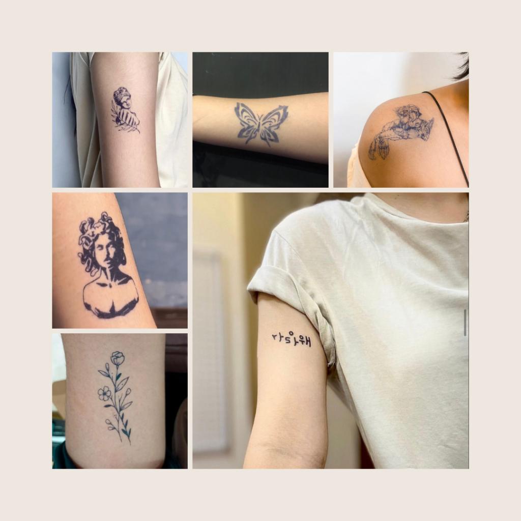 PAPILION TATTO 8x8cm BY INKME.LAB Tato Temporer