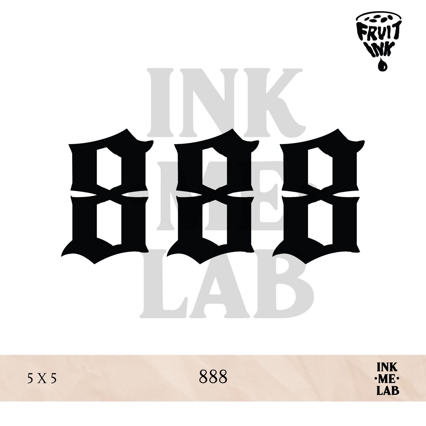 MINI FRUIT INK TATTO 5x5 cm VOL 1 BY INKME.LAB Tato Temporer Temporary